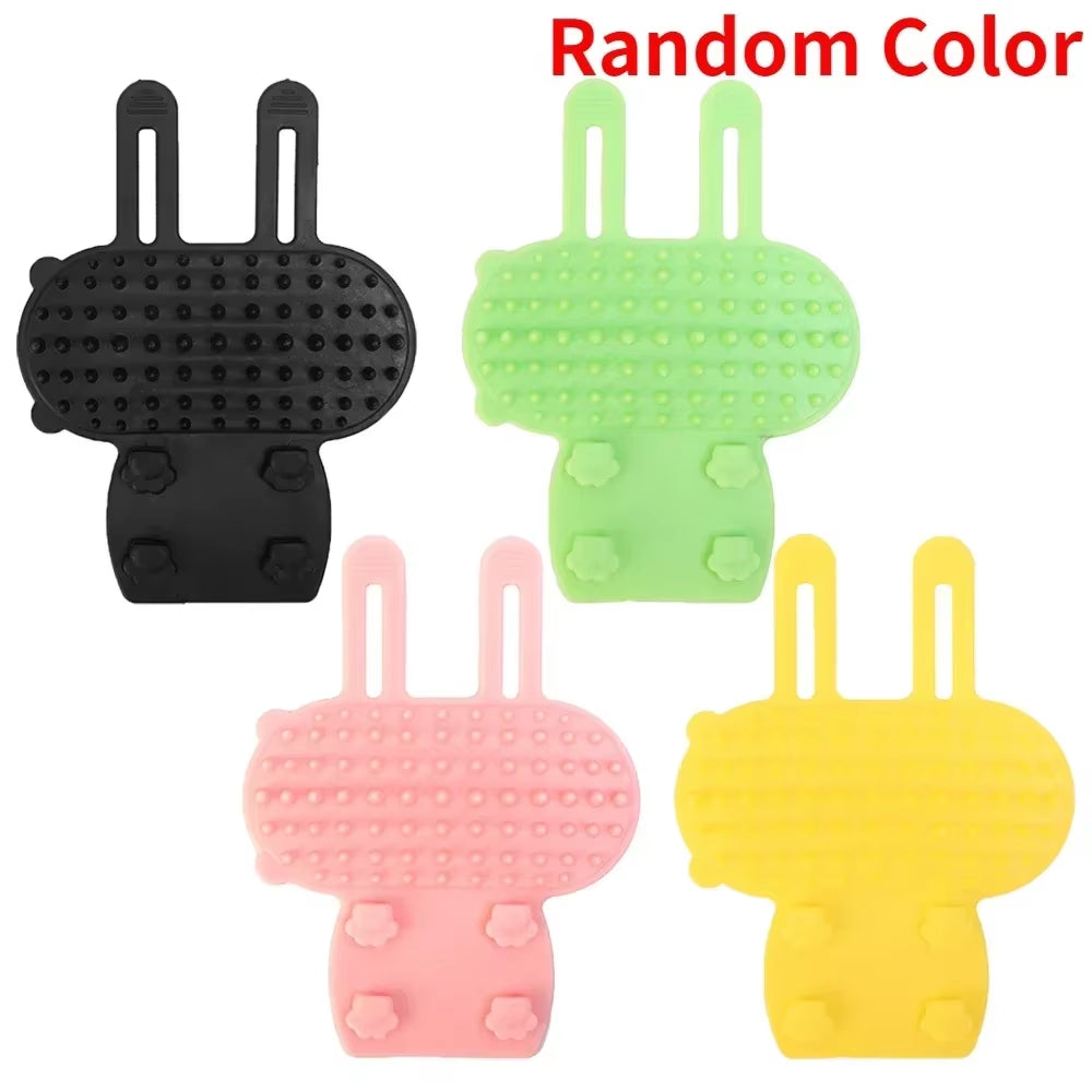 4/1PCS Silicone Pet Cat Hair Removal Massage Comb Cat Dog Scratching Rubbing Brush Kitten Grooming Self Cleaning Scratcher Combs