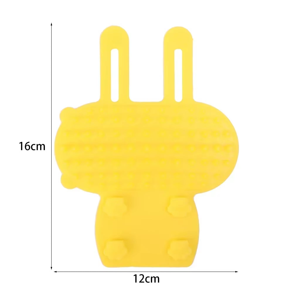 4/1PCS Silicone Pet Cat Hair Removal Massage Comb Cat Dog Scratching Rubbing Brush Kitten Grooming Self Cleaning Scratcher Combs